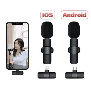 K11 Type-c Wireless Microphone K8 Collar Mic For Type C – Noise Cancellation Reduction Wireless Mic For Phone For Mobile Phone Camera