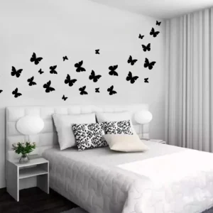 (pack Of 30) 3d Wooden Butterfly Wooden Wall Decoration Items For Home, Bedrooms Inspire Kids And Look Decent
