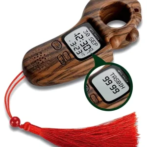 Digital Tasbeeh Counter With Azan Timer Reminder & Sound – Electronic Islamic Muslim Tasbih Counter With Alarm Led Light Hijri Gregorian Calendar – Date Time Counter – Hand Tally Count For Prayer