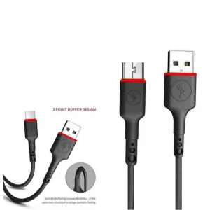 Akekio Micro Usb Data Cable-fast Charging 2.4a | Best Quality Android Charging Cable ( Black Color )