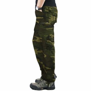 Dominance camouflage print 6 pocket cargo pants/trouser.