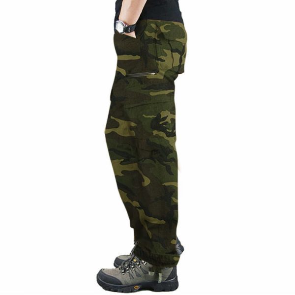 Dominance camouflage print 6 pocket cargo pants/trouser.
