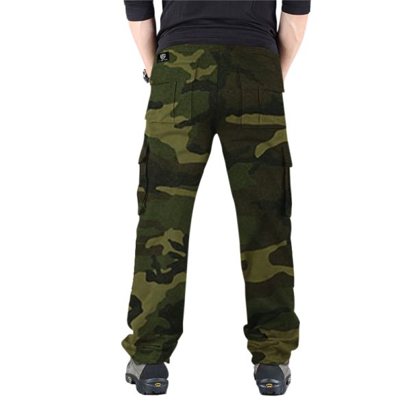 Dominance camouflage print 6 pocket cargo pants/trouser.