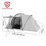 6 person, 3 room, spacious, water proof tent.