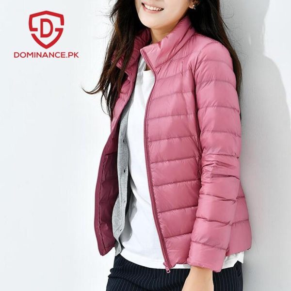 Buy Down Ladies Jacket – Pink at Dominance