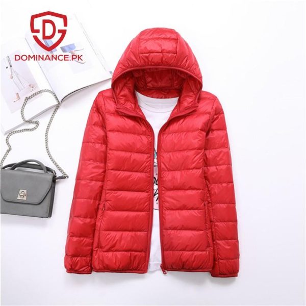 Buy Imported Down Ladies Jacket – Orange at Dominance