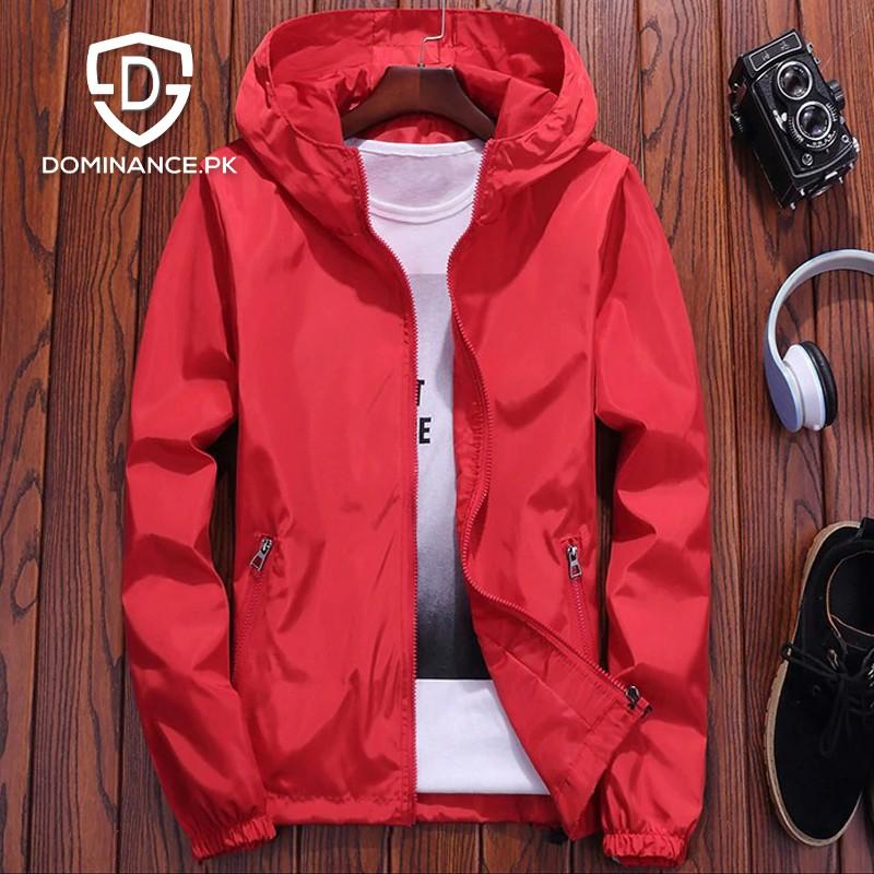 Buy Imported Wind Breaker Jacket – Red at Dominance