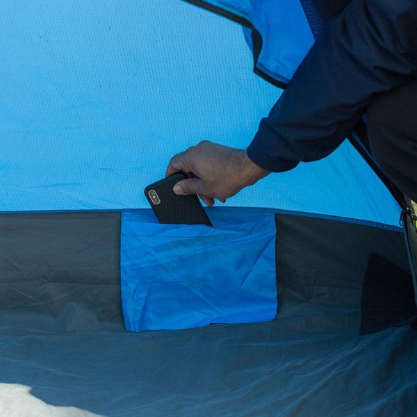 4 person UV and water resistant dual door tent.