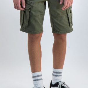 Premium quality Army green shorts.