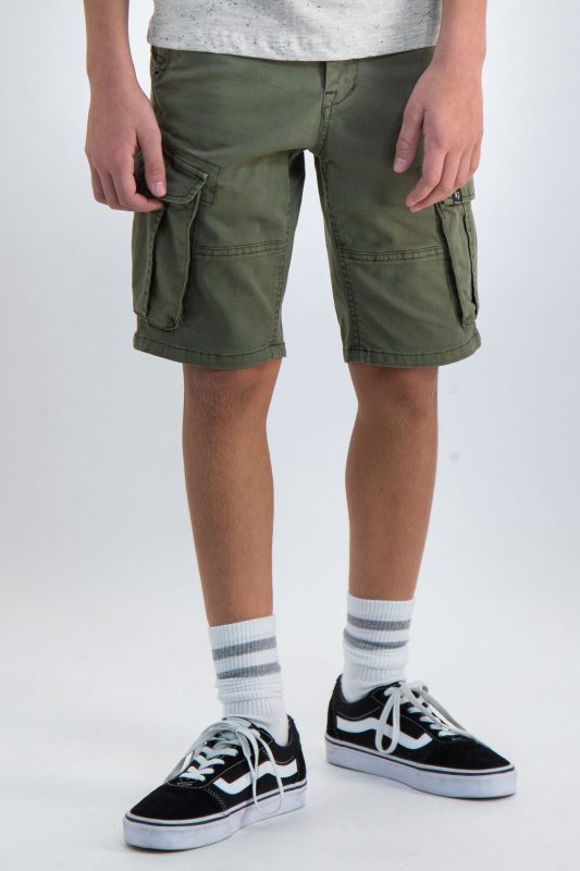 Premium quality Army green shorts.