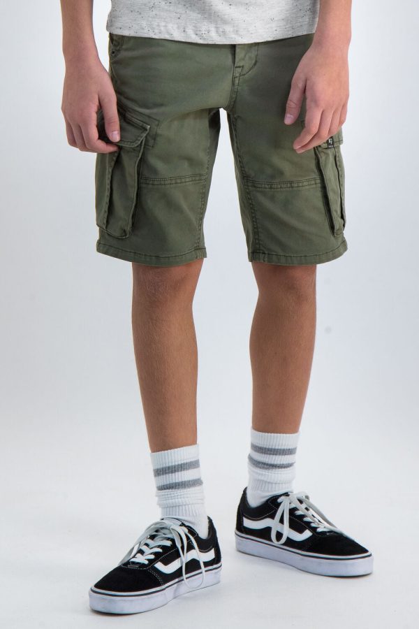 Premium quality Army green shorts.