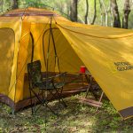 6 person spacious single door, dual window, water proof tent.