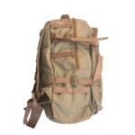 50 L, beige/Brown colored backpack. Sturdy and spacious.