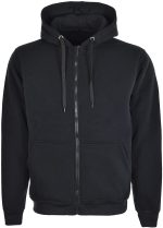 Dominance black colored hooded jacke
