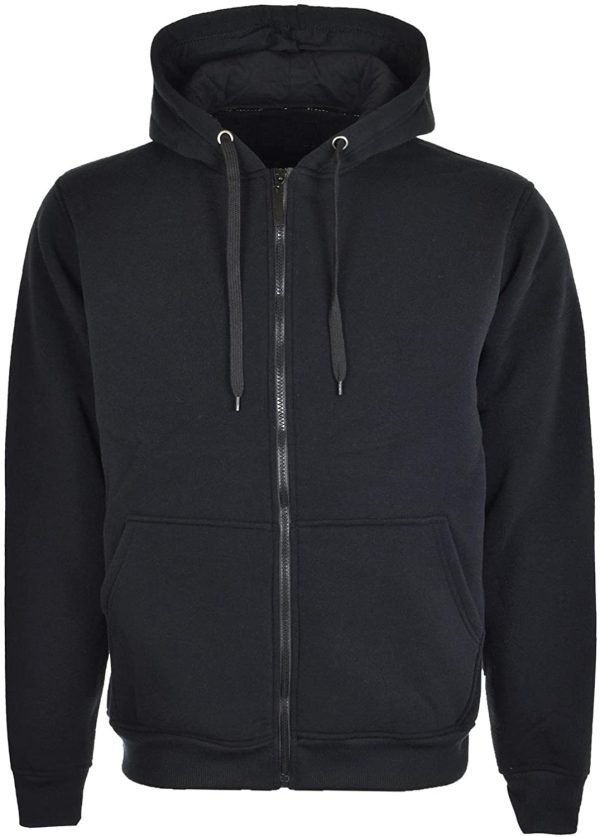 Dominance black colored hooded jacke