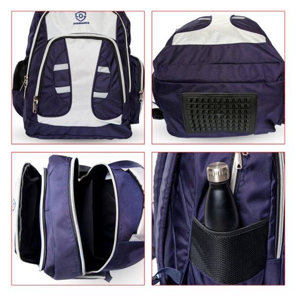 30 L, small lightweight Blue and Grey day/school/college/laptop bag/backpack.