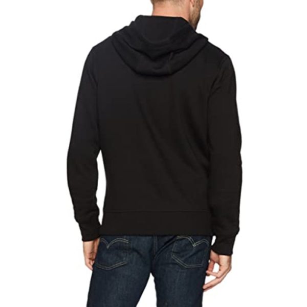 Dominance black colored hooded jacke