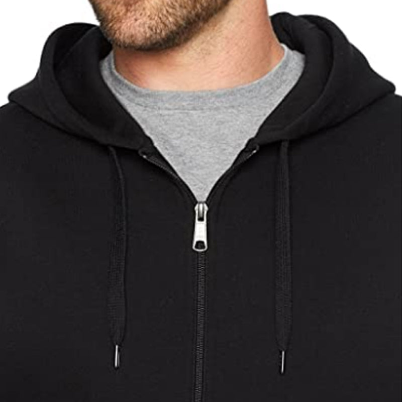 Dominance black colored hooded jacke