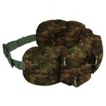 Camouflaged design, 6 pocket waist bag. Spacious and comfortable to wear.
