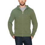 Dominance green colored fleece hoodie