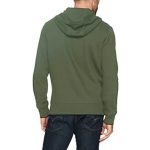 Dominance green colored fleece hoodie