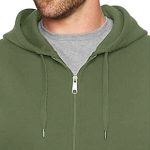 Dominance green colored fleece hoodie