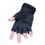 Premium quality half finger pilot gloves.