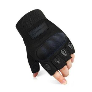 Premium quality half finger pilot gloves.