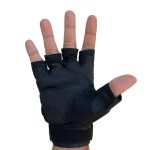 Premium quality half finger pilot gloves.
