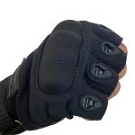Premium quality half finger pilot gloves.