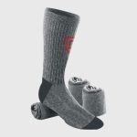 High Quality grey colored QUICK DRY sports socks