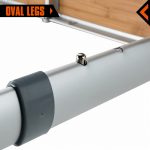 Oval Legs Folding Table at Dominance