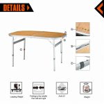 Bamboo Two Heights Folding Table