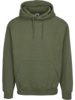 Dominance green colored fleece hoodie