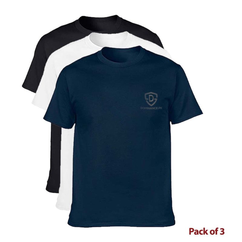 Dominance crew neck pure cotton t-shirts for men and boys.