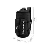 45 L, Black colored, 3 way duffle bag with extra pockets