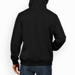 Dominance black colored hooded jacke