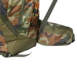 55 L, Camouflage design, spacious back pack with extra pockets.